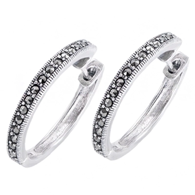 Favourite Super Dainty Marcasite Pave Earring