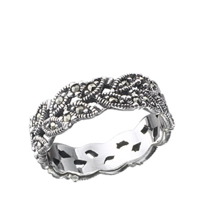 Marcasite jewelry ring HR0118 2