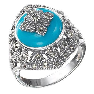 Marcasite jewelry ring HR0297 1