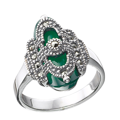 Marcasite jewelry ring HR0447 1