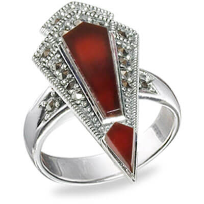 Marcasite jewelry ring HR0599 1