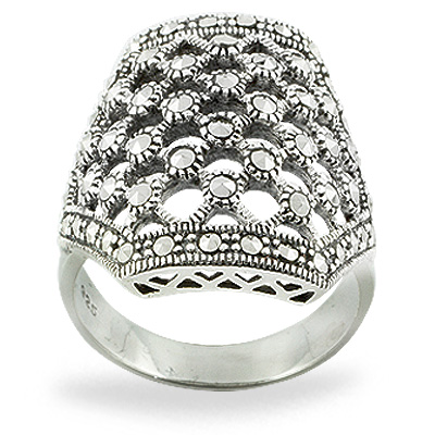 Marcasite jewelry ring HR0768 1
