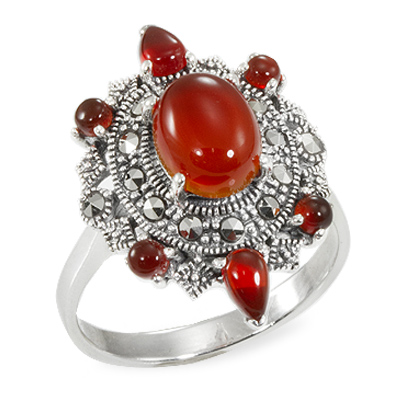 Marcasite jewelry ring HR0922 1