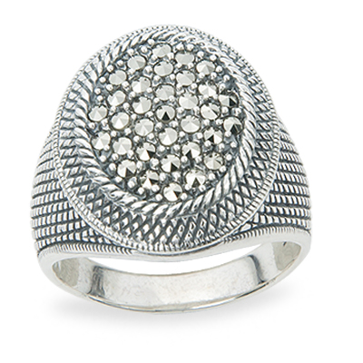 Marcasite jewelry ring HR1261 1