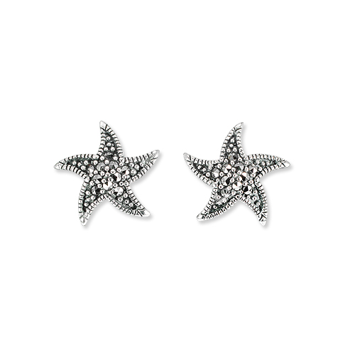 New Arrivals Marcasite Earring - Wholesale Silver Jewelry