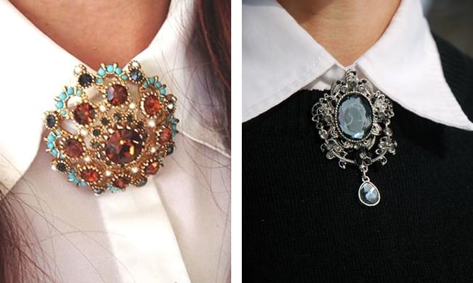 HOW TO WEAR A BROOCH IN DIFFERENT AND MODERN WAYS