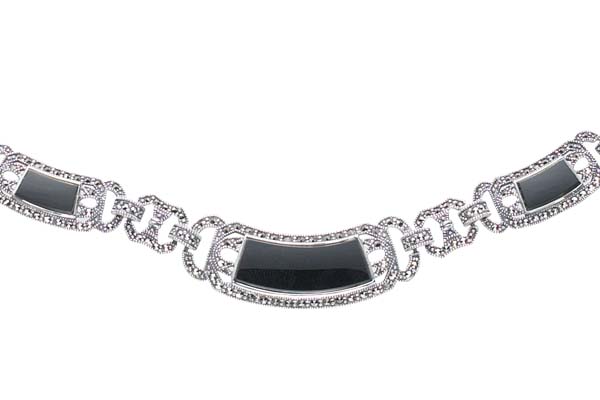 Marcasite necklace NE0077 1