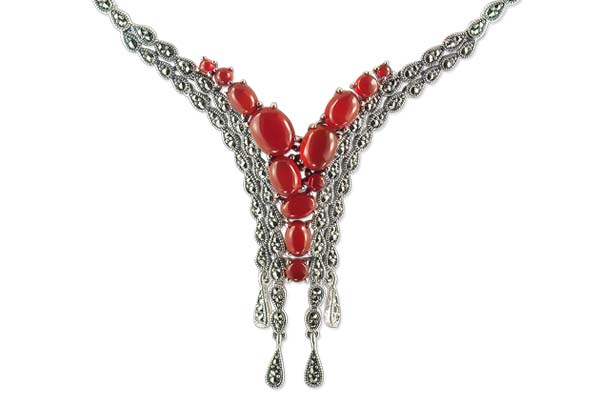 Marcasite necklace NE0541 1
