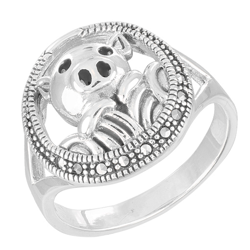 Marcasite jewelry ring HR1566 001