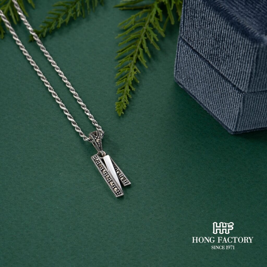 Men's Perfectly Man Necklace In Green/Silver