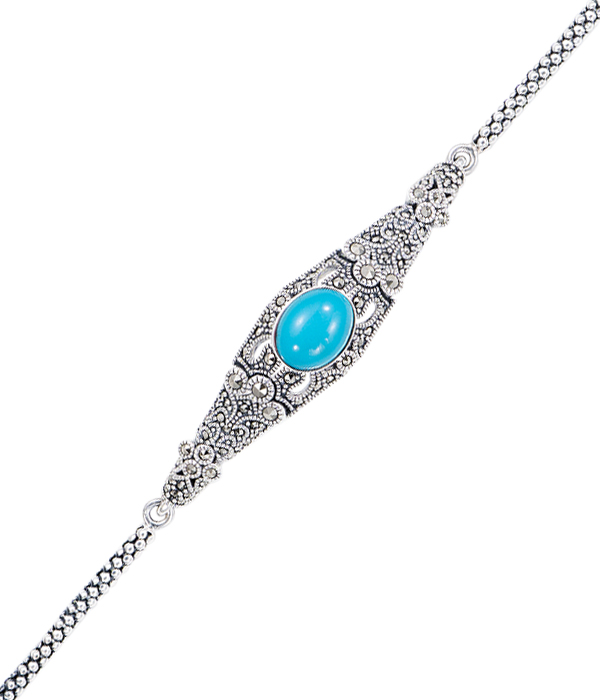 Marcasite Jewelry Bracelet-BR0926-ONX