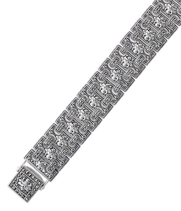 Marcasite Jewelry Bracelet-BR0952-MAC