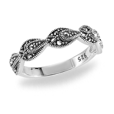 Marcasite Vine Elegance Ring