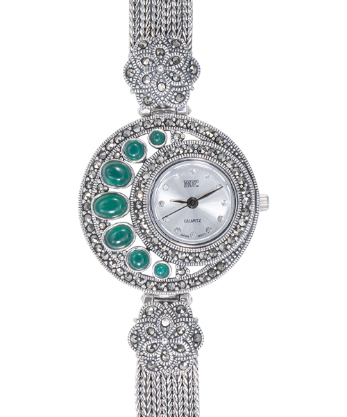 Marcasite Jewelry Watch-HW0350-ONX