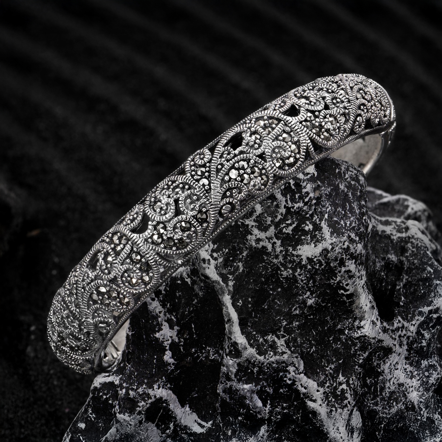 New Arrivals-Marcasite Bangle