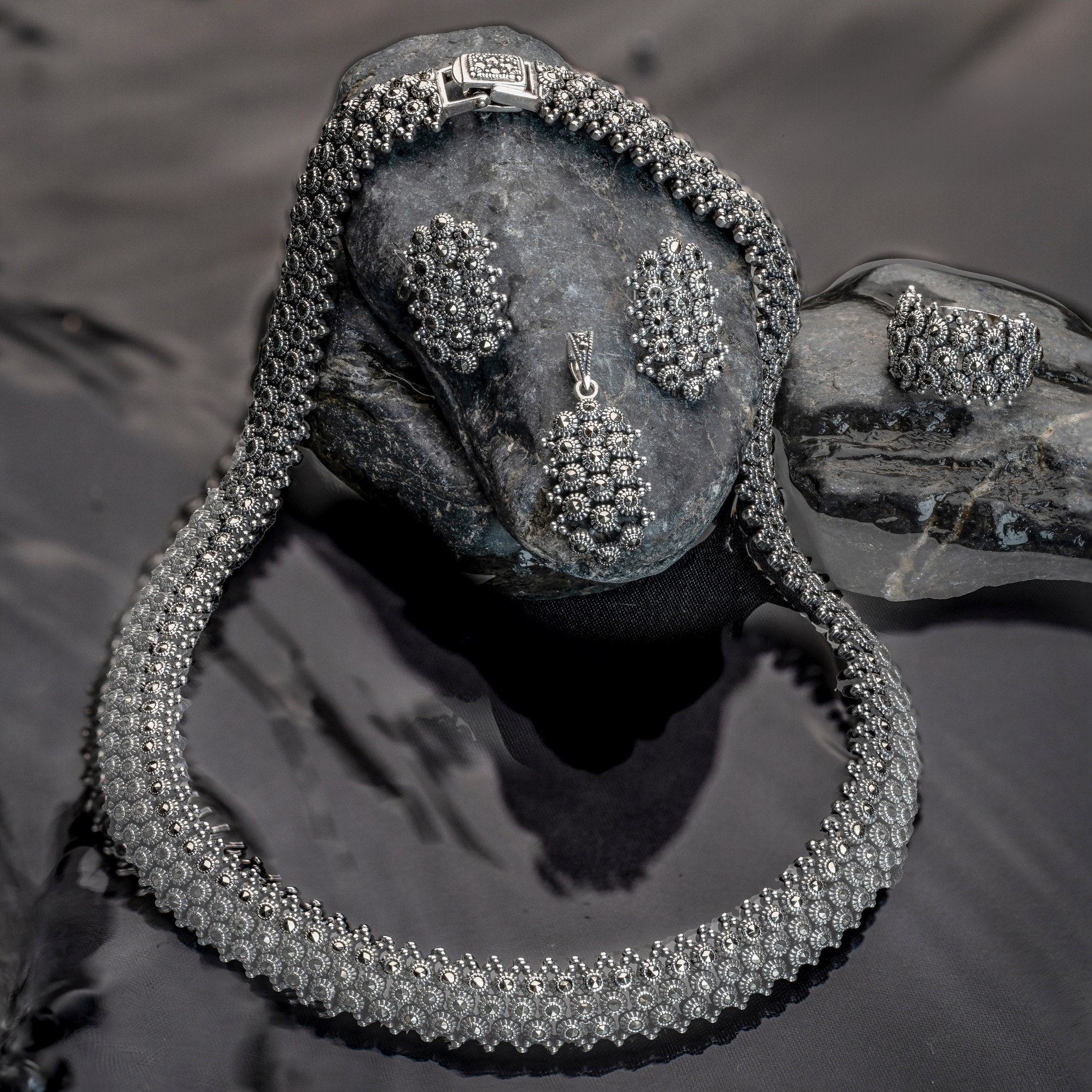 Wholesale Marcasite Jewelry Set