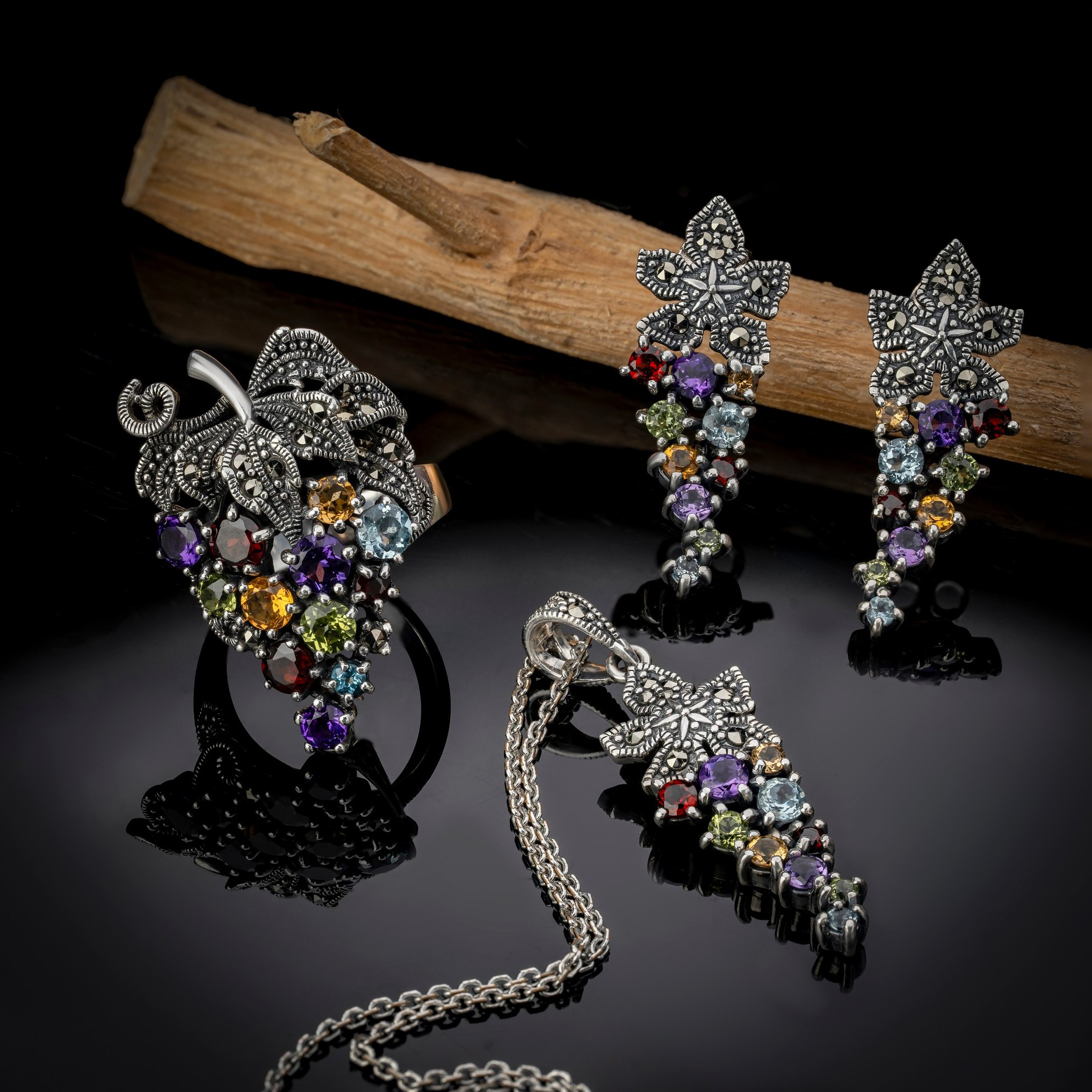 New Arrivals-Marcasite Jewelry Set
