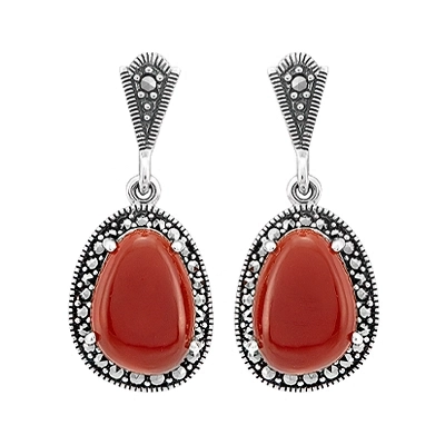 Scarlet Empress Marcasite Earring
